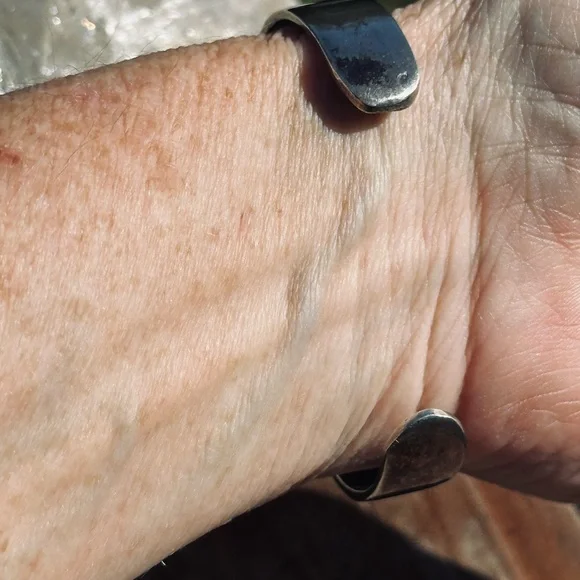 Navajo Zuni Handmade Turquoise Coral Stones Mosaic Bracelet. Vintage - Picture 4 of 9